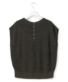 23区 【STORY7月号掲載/洗える】コットンアセテート バックボタン ニット