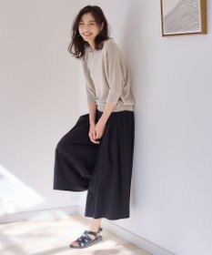 ANY L 【洗濯機可能/接触冷感/UVケア/イージーケア/ウエストゴム】清涼リラックススカーチョ