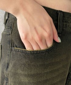 WEGO ヴィンテージウォッシュサイドカットデニムパンツ