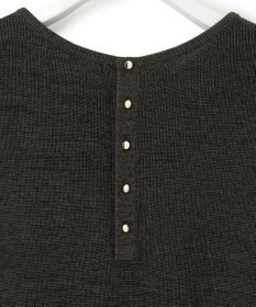 23区 【STORY7月号掲載/洗える】コットンアセテート バックボタン ニット