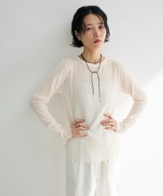 Green Parks シアーワッフルプルオーバー