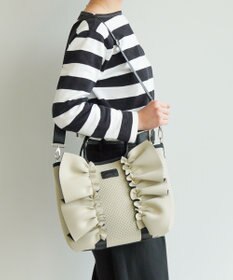 ACE BAGS & LUGGAGE JEWELNA by Jewelna Rose フリルトートバッグ 16205 軽量 2WAY ショルダーバッグ リボン