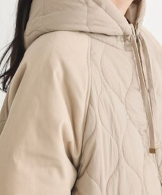 earth music&ecology ラグラン切替キルティングブルゾン