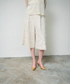 GRACE CONTINENTAL リボンヤーンフレアパンツ