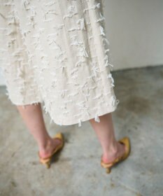 GRACE CONTINENTAL リボンヤーンフレアパンツ