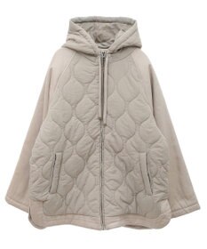 earth music&ecology ラグラン切替キルティングブルゾン