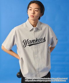 WEGO 【ユニセックス着用ITEM】別注MLBストライプグラフィックシャツ（SS）