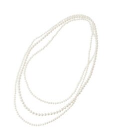 Green Parks ・ＨＡＬＦ　ＴＩＭＥ　パール３連ネックレス（金属フ