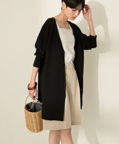 AMERICAN HOLIC ウォッシャブルVネックロングカーディガン