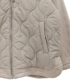 earth music&ecology ラグラン切替キルティングブルゾン