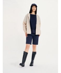 AIGLE UVカット 撥水 フーデッドショートジャケット / ナイロンジャケット