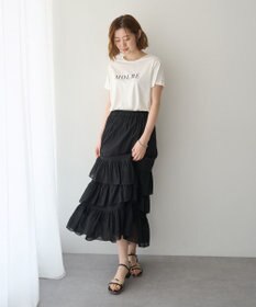 YECCA VECCA アシメラッフルスカート