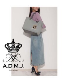 A.D.M.J. 【魔法の様に軽い】マジックライト　スパニッシュファブリックエンブレム刺しゅうトートL