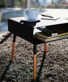 tower ローサイドテーブル プレーン ブラック