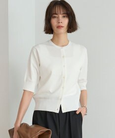 UNFILO 【接触冷感/UVケア/抗菌防臭】スゴ機能 ハーフスリーブカーディガン