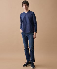 JOSEPH ABBOUD 【上質な肌触りと美しい光沢感 】ブロックリンクス 長袖Ｔシャツ　26SSモデル