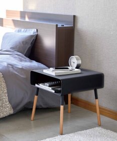 tower ローサイドテーブル プレーン ブラック