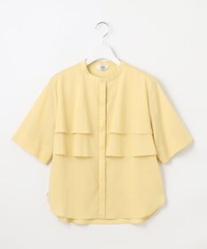 J.PRESS LADIES L 【洗える】ラミーポプリン ティアード ブラウス