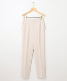 組曲 L 【KUMIKYOKU NAVY】コンフォータブルドレープ フリルテーパードパンツ