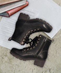 INTER-CHAUSSURES 【BUSSOLA】撥水レザーレースアップグリップソールブーツ