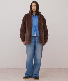 AMERICAN HOLIC スタンドカラーミニファーブルゾン