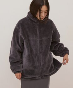 AMERICAN HOLIC スタンドカラーミニファーブルゾン