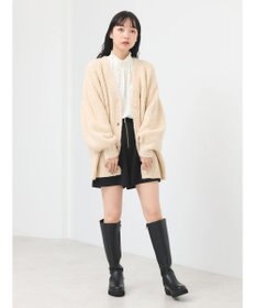 earth music&ecology フロントジップショートパンツ