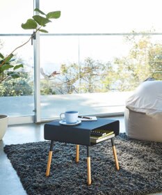 tower ローサイドテーブル プレーン ブラック