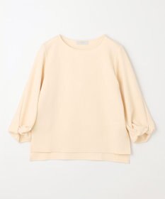 ANY L 【洗濯機可】ジャガード袖ねじりプルオーバー