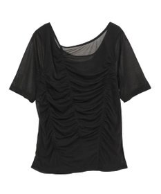 AMERICAN HOLIC 【2点SET】アシメシアーT＋ラメインナー