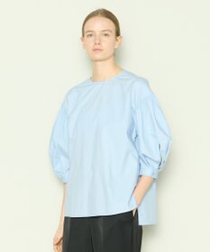 JOSEPH 【洗える】コットンシルク　ラウンドネックブラウス