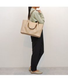 UNBILLION cachecache PCケース付きメタルハンドルA4トートバッグ