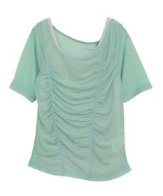 AMERICAN HOLIC 【2点SET】アシメシアーT＋ラメインナー