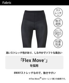 CW-X 【WOMEN】 CW-X レディース スポーツタイツ ハーフ(ひざ上丈) 下半身サポート(股関節・腰・おしり・ふともも) マラソン 球技 HZY695 /ワコール