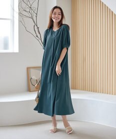 Tiaclasse 【洗える・XSサイズ】裾切替マーメイドフレアワンピース