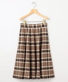 組曲 【WEB限定カラーあり】ウールライクストレッチ フレアスカート