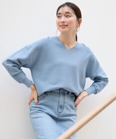 ANY 【5色展開】Ｖネックガーターニットプルオーバー