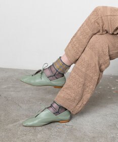 TRICOTE チェック柄 チュールソックス