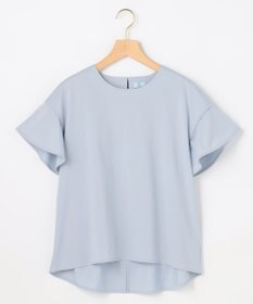 組曲 【WEB限定】プレーティング天竺フリルスリーブ Tシャツ