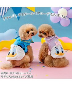 PET PARADISE ディズニー デイジーダック 顔 ふわ トレーナー 小型犬