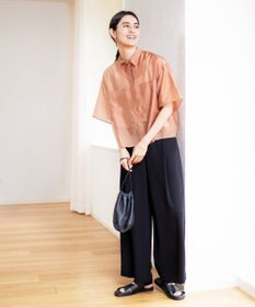 UNFILO 【接触冷感/吸水速乾】サマーセットアップ ワイドパンツ