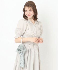 MOONBAT ランバン オン ブルー 晴雨兼用日傘 折りたたみ傘 ビジュー付きオーガンジーフリル 遮光 遮熱 UV