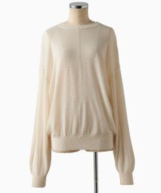 TOQUE 〈大草直子さんアドバイザー〉ウォッシャブルシルク×コットン ニットロングスリーブ