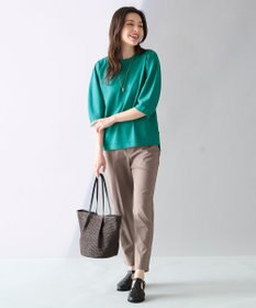 ANY 【洗濯機可】パフスリーブニットプルオーバー