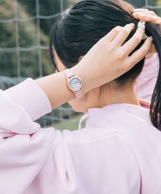 CITIZEN 【電池交換不要 ソーラーテックウオッチ】wicca「ACTIVE LINE」KH3-762-10 ピンクゴールド ピンクベージュ