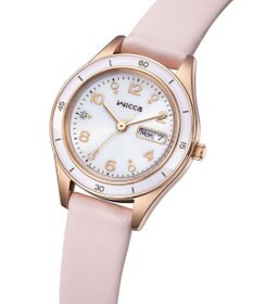 CITIZEN 【電池交換不要 ソーラーテックウオッチ】wicca「ACTIVE LINE」KH3-762-10 ピンクゴールド ピンクベージュ