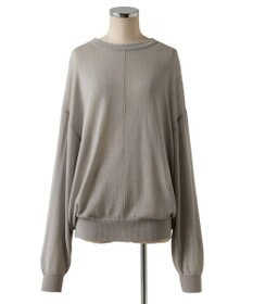 TOQUE 〈大草直子さんアドバイザー〉ウォッシャブルシルク×コットン ニットロングスリーブ