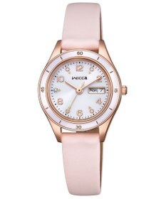 CITIZEN 【電池交換不要 ソーラーテックウオッチ】wicca「ACTIVE LINE」KH3-762-10 ピンクゴールド ピンクベージュ