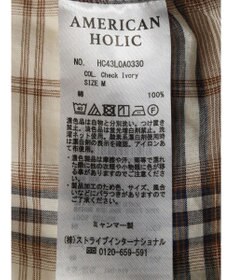AMERICAN HOLIC 接触冷感Ｗポケットボイルシャツ