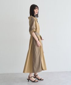 YECCA VECCA ベルト付きスキッパーシャツワンピース